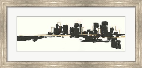 Framed Gilded City I Print