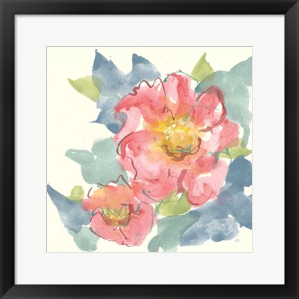 Framed Peony in the Pink II Print