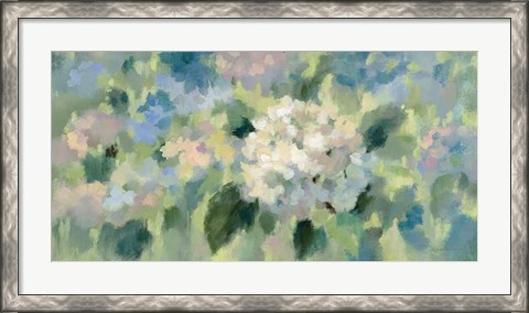 Framed Hydrangea Mosaic Print