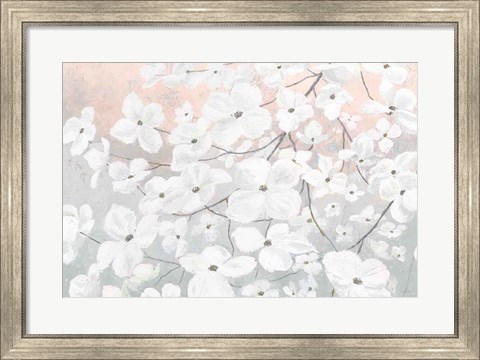 Framed Bringing in Blossoms Blush Print
