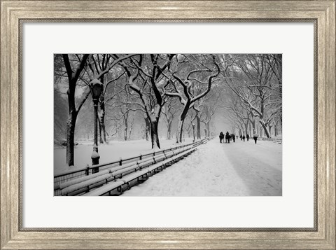Framed Central Park Snow Print