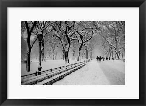 Framed Central Park Snow Print