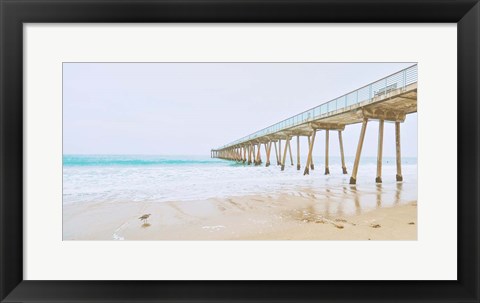 Framed Beach Pier View Print