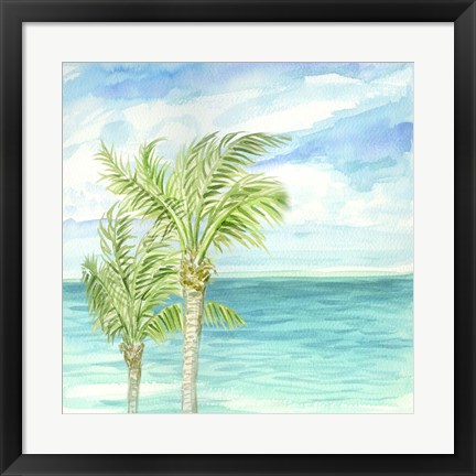 Framed Refreshing Coastal Breeze I Print