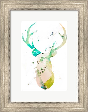 Framed Youthful Deer II Print