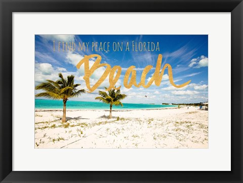 Framed Florida Beach Print