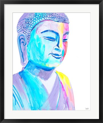 Framed More Vibrant Buddha Print