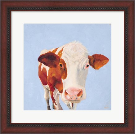 Framed Cow Self Portrait Print