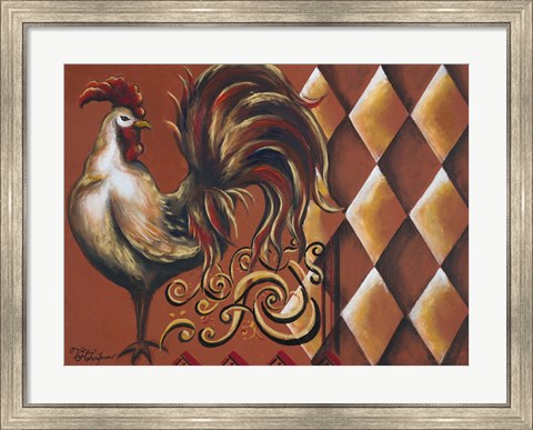 Framed Rules the Roosters I Print