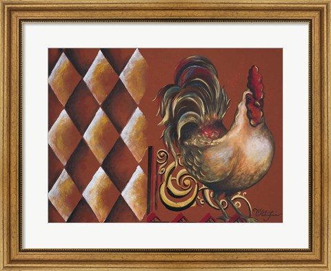 Framed Rules the Roosters II Print