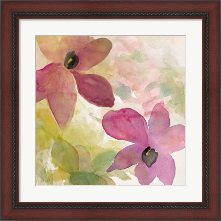 Framed Beautiful and Peace Orchid I Print