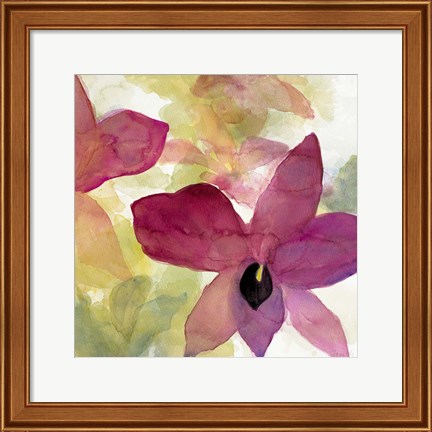 Framed Beautiful and Peace Orchid II Print