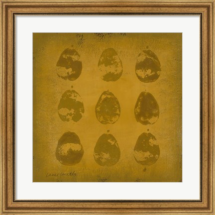 Framed All Lined Up- Pears Print