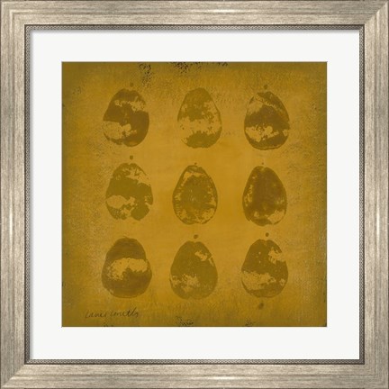 Framed All Lined Up- Pears Print