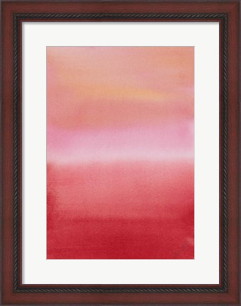 Framed Ocean Dusk III Print