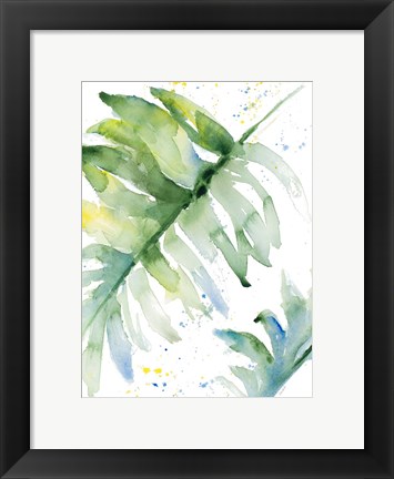 Framed Swaying Palm Fronds I Print