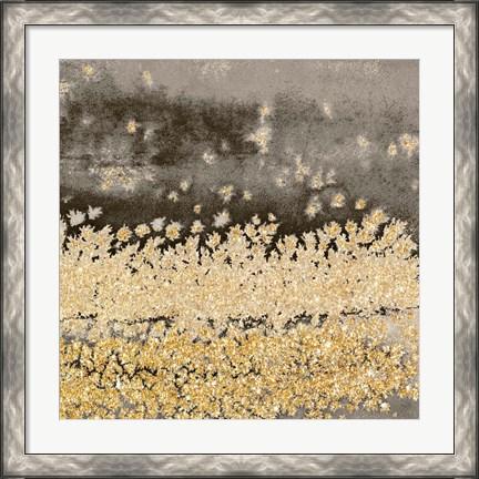 Framed Gold Winds Square II Print