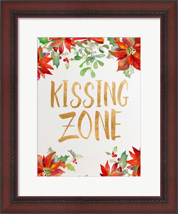 Framed Holiday Kiss II Print