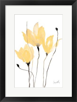 Framed Yellow Sway Print