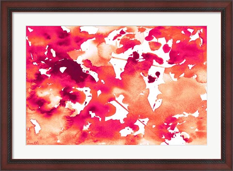 Framed Splash of Pinks In Fall I Print