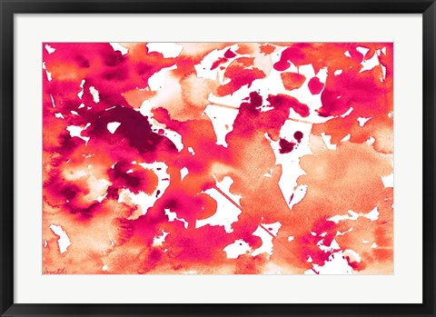 Framed Splash of Pinks In Fall I Print