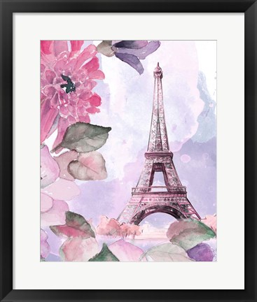 Framed Parisian Blossoms I Print