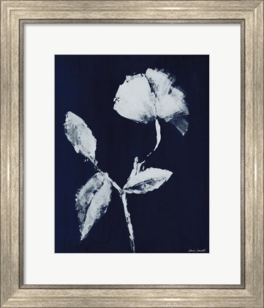 Framed Floral Whisper In The Dark I Print