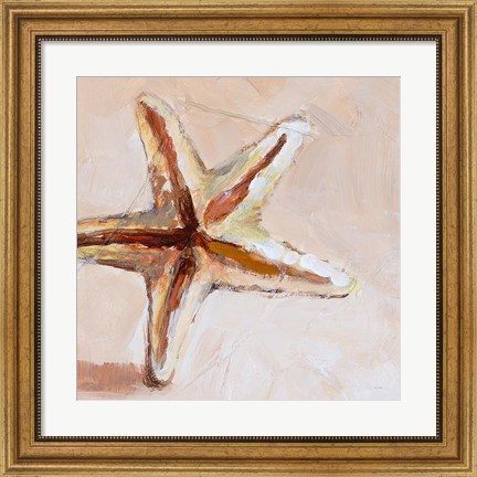 Framed Copper Starfish Print