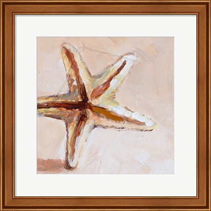 Framed Copper Starfish Print