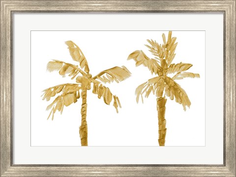 Framed Gold Palms III Print