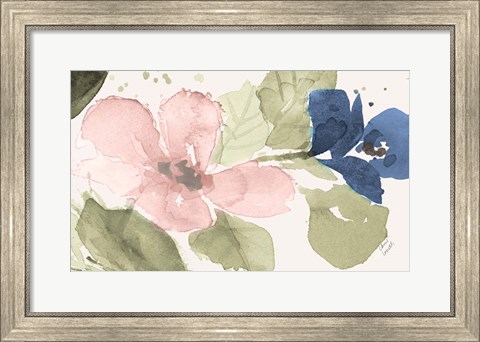 Framed Watercolor Blooms II Print