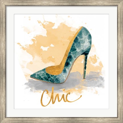 Framed Chic Shoes Print