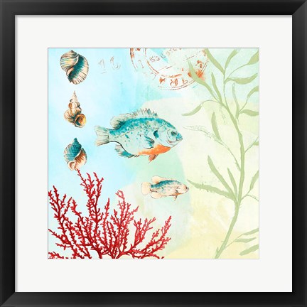Framed Deep Sea Coral II Print