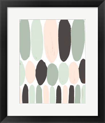 Framed Pastel Pattern Print