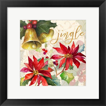 Framed Holiday Wishes III Print