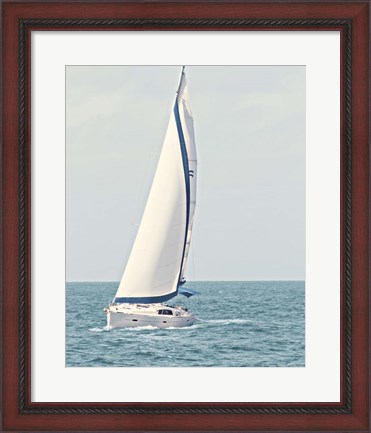 Framed Sailboat in the Ocean Print