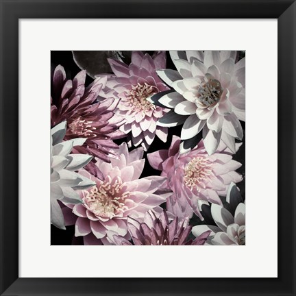 Framed Plum Florals Print