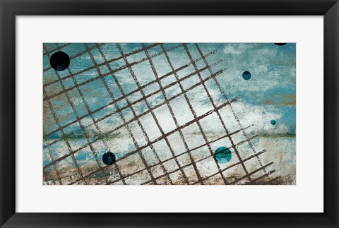 Framed Return to the Blue Abstract I Print