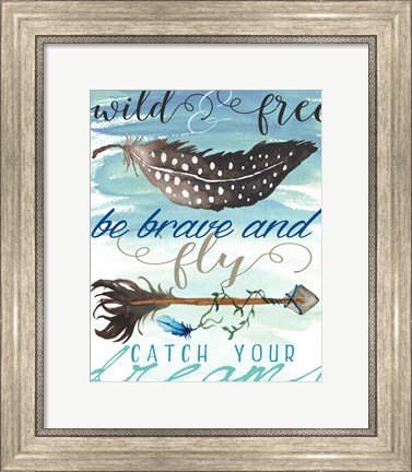 Framed Wild and Free Print
