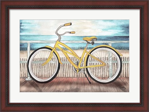 Framed Coastal Bike Rides Print