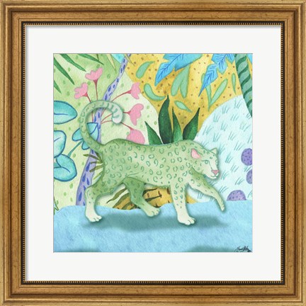 Framed Playful Cheetah Print