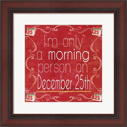 Framed Red Hot Christmas IV Print