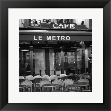 Framed Paris Scene II Print