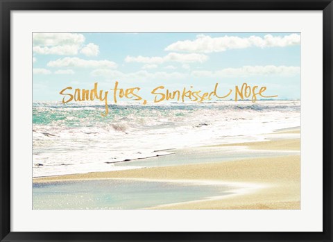 Framed Sandy Toes, Sunkissed Nose Print