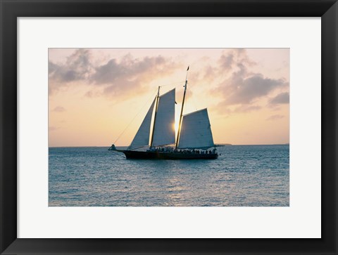Framed Coastal Sailing Print