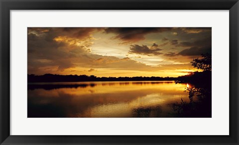 Framed Yellow Sunset Print