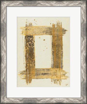 Framed Gold Rectangle Print