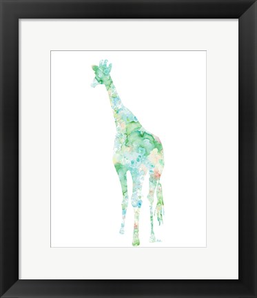 Framed Flowers in Giraffe Print