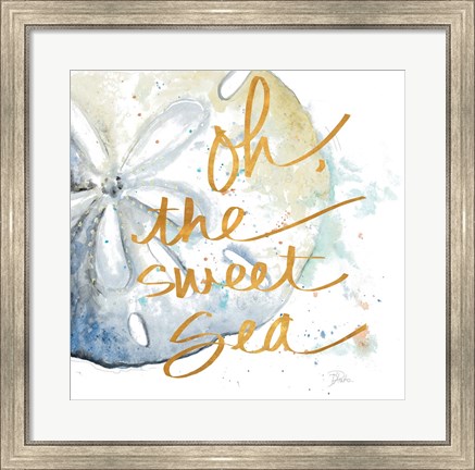 Framed Oh the Sweet Sea Print