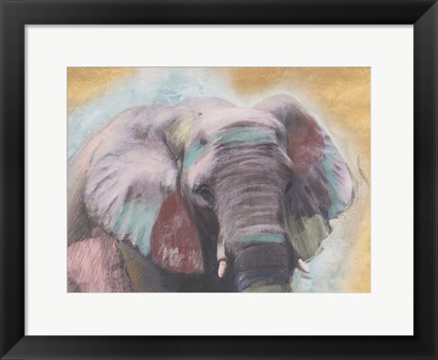 Framed Elephant Close Up Print